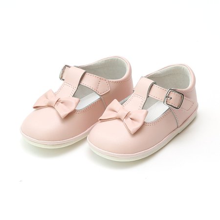 Angel Baby Girls Minnie Bow Leather Mary Jane – L'Amour Shoes