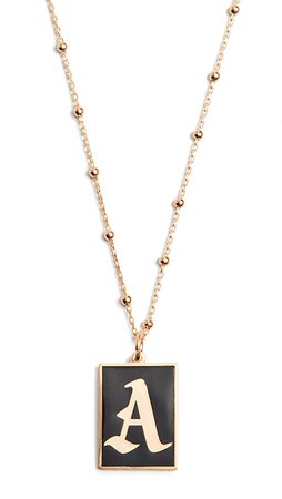 Maison Irem Gothic Initial Necklace | SHOPBOP | New To Sale, Up to 70% Off New Styles to Sale
