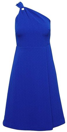 One-Shoulder Fit-and-Flare Dress