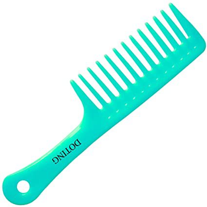Amazon.com : Wide Tooth Comb for Curly Hair, Long Hair, Wet Hair, Detangling Comb Large(cyan) : Beauty