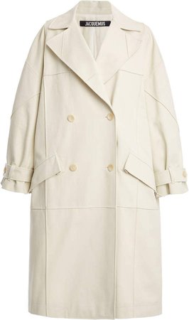 Jacquemus Carro Oversized Cotton Trench Coat
