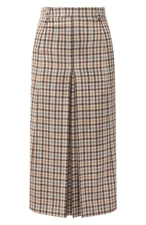 Женская бежевая кашемировая юбка LORO PIANA — купить за 217000 руб. в интернет-магазине ЦУМ, арт. FAL4178