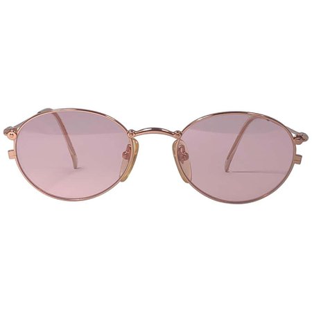 New Jean Paul Gaultier 52 2174 Rose Gold Sunglasses 1990's Japan For Sale at 1stdibs