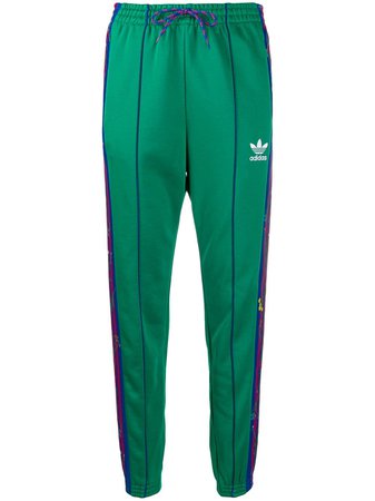 Green Adidas Floral Track Pants | Farfetch.com