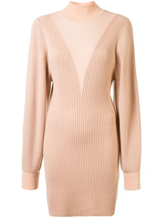 Dion Lee knitted merino ribbed dress