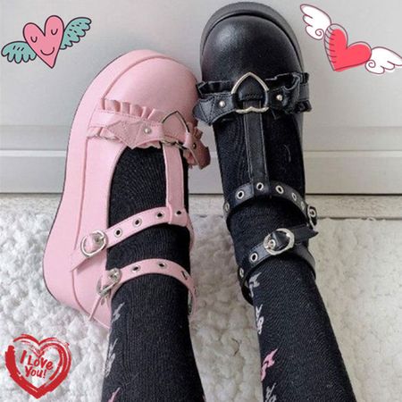 Black and pink shoes