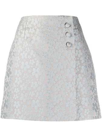 Alexa Chung A-line Embroidered Floral Skirt - Farfetch