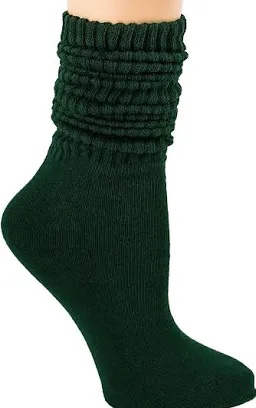 dark green slouch sock