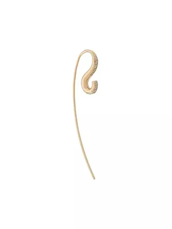 Charlotte Chesnais 18kt Yellow Gold Hook Diamond Earring - Farfetch
