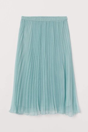 Pleated Skirt - Turquoise