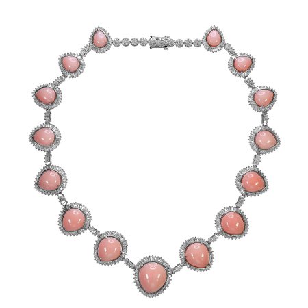 pink diamond necklace - Google Search