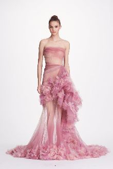 Marchesa - Pink floral 18 gown