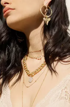Ettika Crystal Disc Collar Necklace | Nordstrom