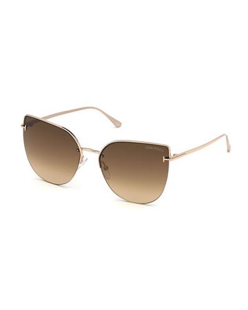 TOM FORD Ingrid Gradient Butterfly Sunglasses