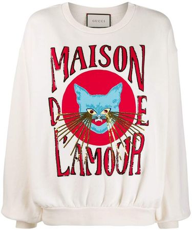 Maison de L'Amour sequined sweatshirt