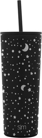 Amazon.com: Simple Modern Insulated Tumbler with Lid and Straw | Iced Coffee Cup Reusable Stainless Steel Water Bottle Travel Mug | Valentines Gifts For Him & Her | Classic Collection | 24oz | Lunar : Home & Kitchen