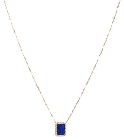 Persée - Exclusive to Mytheresa – 18kt gold necklace with diamonds and lapis lazuli | Mytheresa