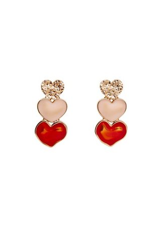 MANGO Heart-shape earrings