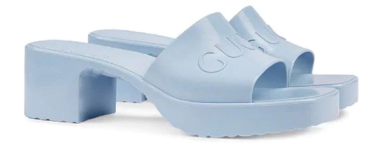 Gucci rubber shoes blue