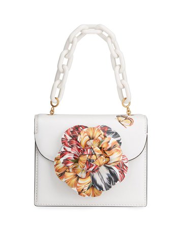 Oscar de la Renta Tro Mini Butterfly Flower Shoulder Bag | Neiman Marcus