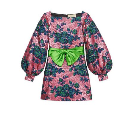 Floral jacquard mini dress - Gucci Vogue 25 Ways to Wear 549483ZAAMY5368