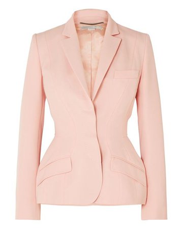 Stella McCartney Wool-twill Blazer in Pink - Lyst