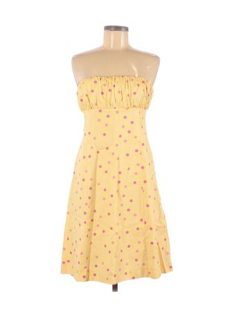 Kenzie 100% Cotton Yellow Casual Dress Size 6 - 75% off | thredUP