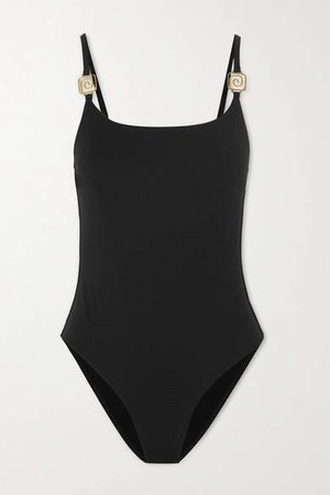 Prima Embellished Swimsuit - Black