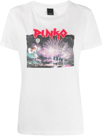 Pinko Short Sleeve Printed T-shirt - Farfetch