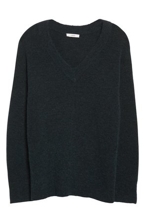 Vince Side Slit V-Neck Tunic Sweater | Nordstrom