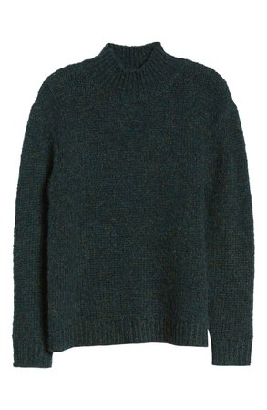 RD Style Marled Mock Neck Sweater green