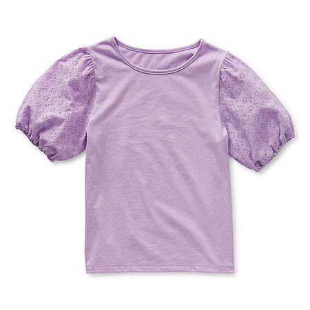 Thereabouts Little & Big Girls Round Neck Short Sleeve T-Shirt - JCPenney