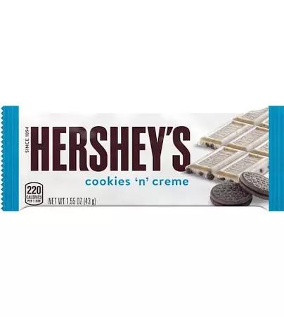 cookies and cream Hershey bar - Google Search