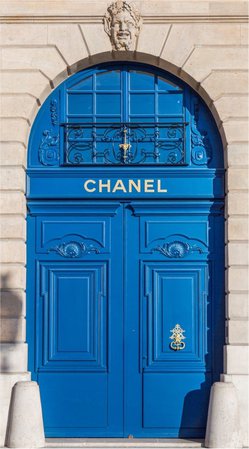 Chanel Blue Door Background