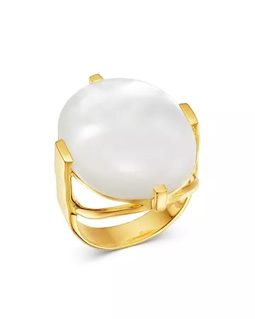 IPPOLITA 18K Yellow Gold Polished Rock Candy Mother-of-Pearl Ring | Bloomingdale's