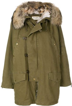 fitted parka coat