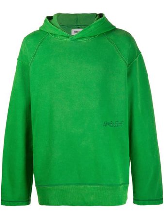 Green AMBUSH oversized raglan hoodie - Farfetch