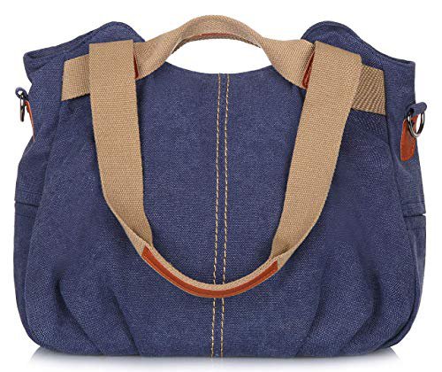 Amazon.com: Z-joyee Women's Ladies Casual Vintage Hobo Canvas Daily Purse Top Handle Shoulder Tote Shopper Handbag Satchel Bag: Clothing