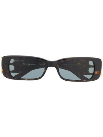 Balenciaga Eyewear BB rectangle-frame Sunglasses - Farfetch