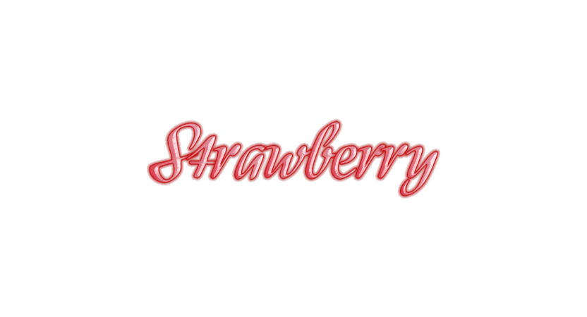 strawberry text
