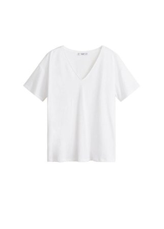 MANGO V-neckline essential t-shirt