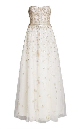 Constellation White Platinum Dress by Cucculelli Shaheen | Moda Operandi