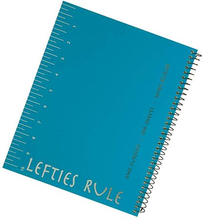 Amazon.com: Left-handed"Lefties Rule" Wide Ruled Notebook, Set of 3, Assorted Colors: Office Products