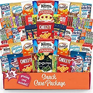 Amazon.com : The Snack Bar - Snack Care Package (40 count) - Variety Assortment with American Candy, Fruit Snacks, Gift Snack Box for Lunches, Office, College Students, Road Trips, Holiday Gifts : Grocery & Gourmet Food