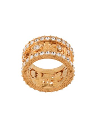 Versace, crystal embellished ring