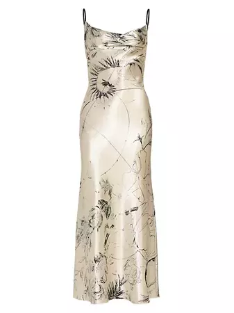 Shop Jason Wu Collection Cosmic Floral Satin Gown | Saks Fifth Avenue