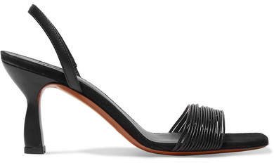 Neous - Dilema Leather Slingback Sandals - Black
