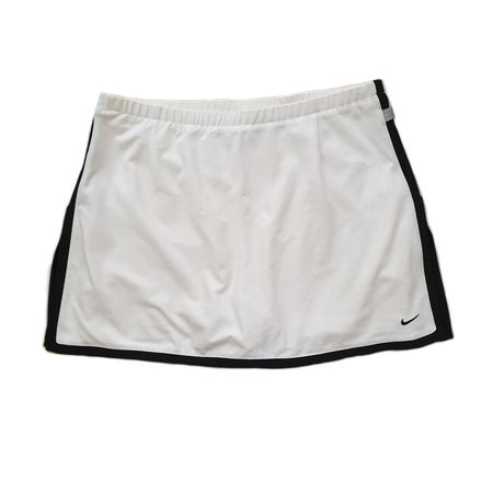 White nike y2k tennis skirt / skort w black... - Depop