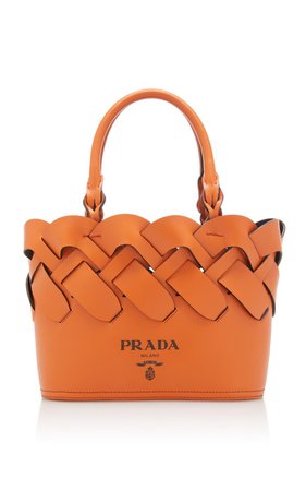 Leather Tress Tote By Prada | Moda Operandi