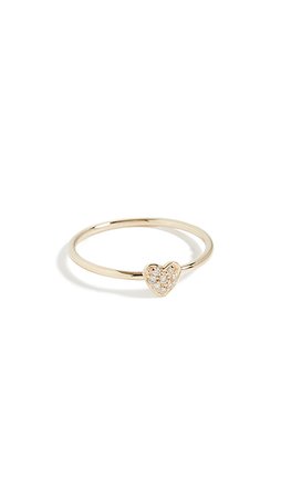 Sydney Evan Baby Heart Ring with Rubies | SHOPBOP